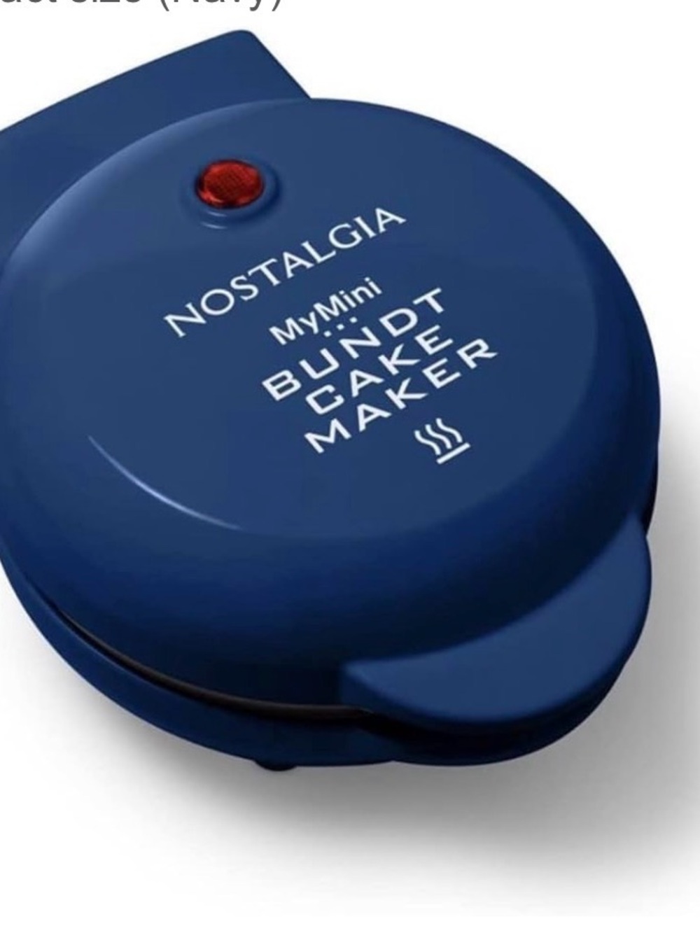 Nostalgia MyMini Bundt Cake Maker in Navy Blue